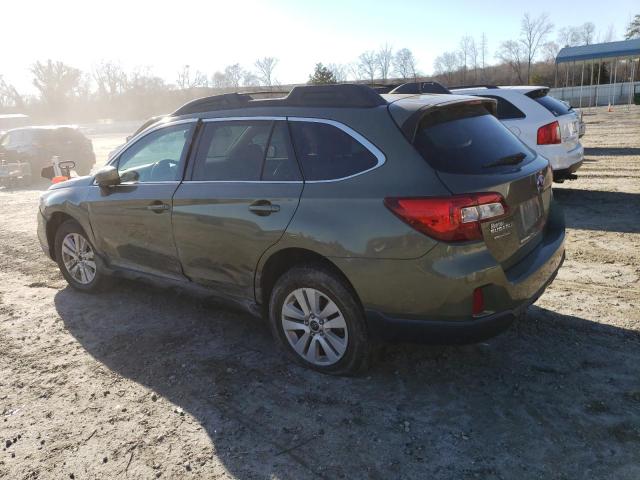 4S4BSADC3H3344361 - 2017 SUBARU OUTBACK 2.5I PREMIUM GREEN photo 2