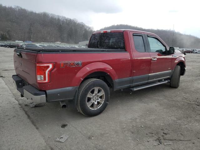 1FTEX1EP5GFC13952 - 2016 FORD F150 SUPER CAB MAROON photo 3