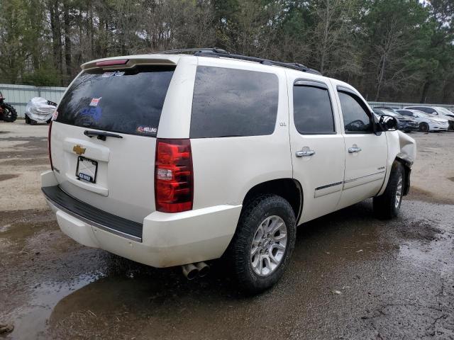 1GNSCCE07DR371837 - 2013 CHEVROLET TAHOE C1500 LTZ WHITE photo 3