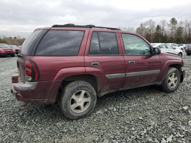 1GNDS13S152139538 - 2005 CHEVROLET TRAILBLAZE LS MAROON photo 3