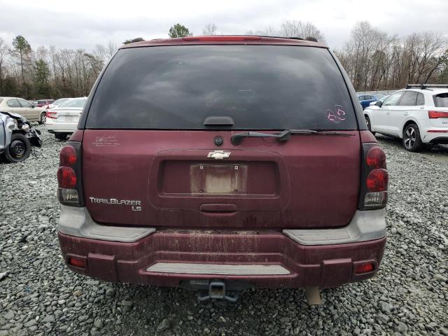 1GNDS13S152139538 - 2005 CHEVROLET TRAILBLAZE LS MAROON photo 6