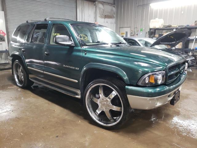 1B4HS28N11F568469 - 2001 DODGE DURANGO GREEN photo 4