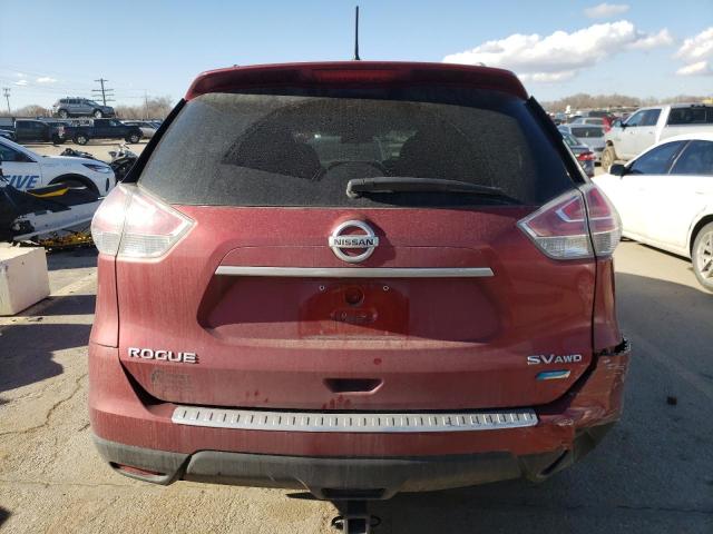 5N1AT2MVXEC753761 - 2014 NISSAN ROGUE S RED photo 6