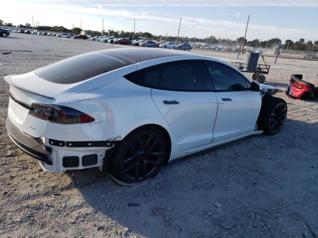 5YJSA1E6XMF435091 - 2021 TESLA MODEL S WHITE photo 3