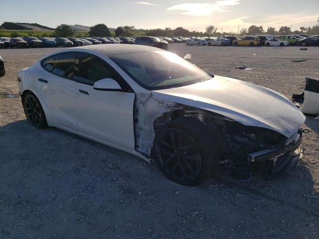 5YJSA1E6XMF435091 - 2021 TESLA MODEL S 白色 照片 4