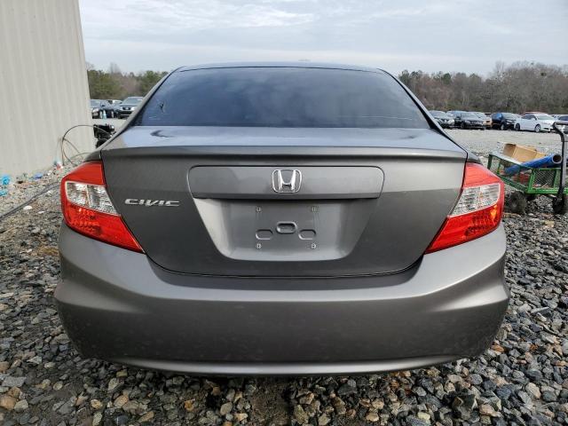 2HGFB2F96CH518556 - 2012 HONDA CIVIC EXL GRAY photo 6