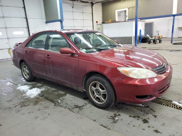 JTDBE32K730176834 - 2003 TOYOTA CAMRY LE RED photo 4