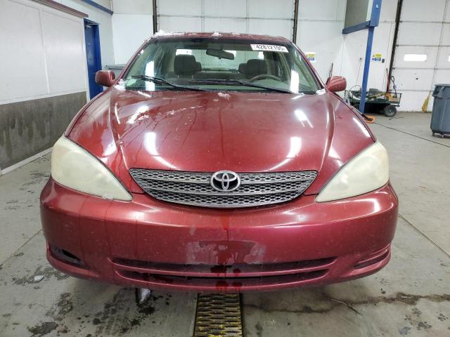 JTDBE32K730176834 - 2003 TOYOTA CAMRY LE RED photo 5