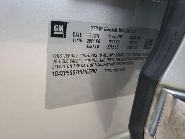 1G4ZP5SS7HU165297 - 2017 BUICK LACROSSE ESSENCE Gümüş foto 12