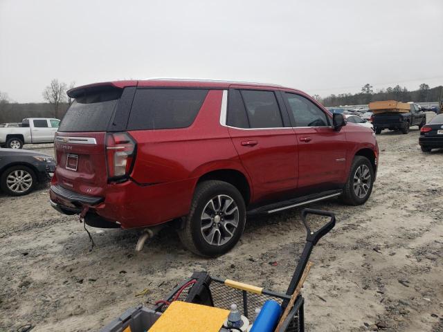 1GNSCNKD9MR141980 - 2021 CHEVROLET TAHOE C1500 LT RED photo 3