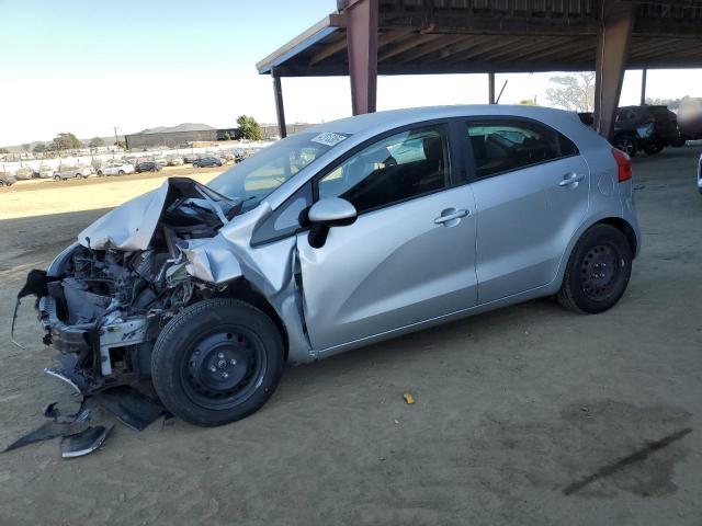 KNADM5A38D6097864 - 2013 KIA RIO LX SILVER photo 1
