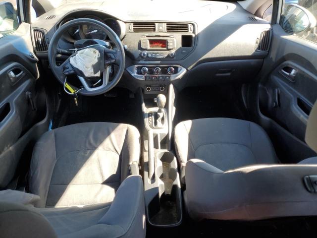 KNADM5A38D6097864 - 2013 KIA RIO LX SILVER photo 8