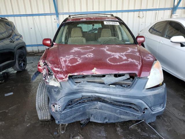 JHLRD788X3C003685 - 2003 HONDA CR-V EX RED photo 5