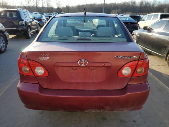 1NXBR32E15Z498780 - 2005 TOYOTA COROLLA CE RED photo 6