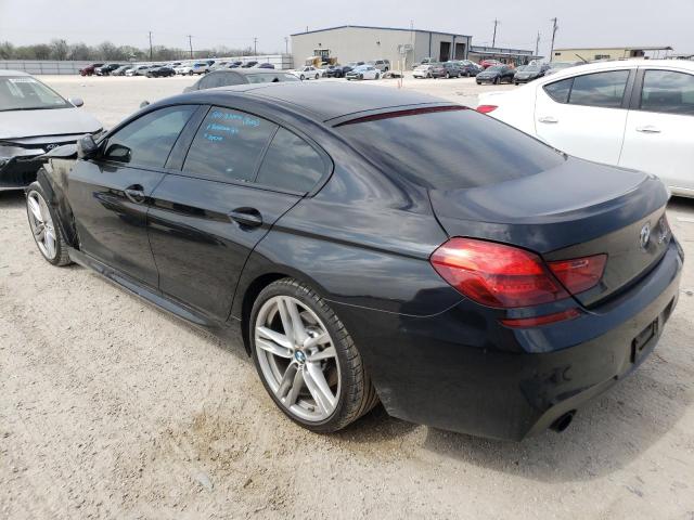 WBA6A0C57FGB53618 - 2015 BMW 640 I GRAN COUPE BLACK photo 2