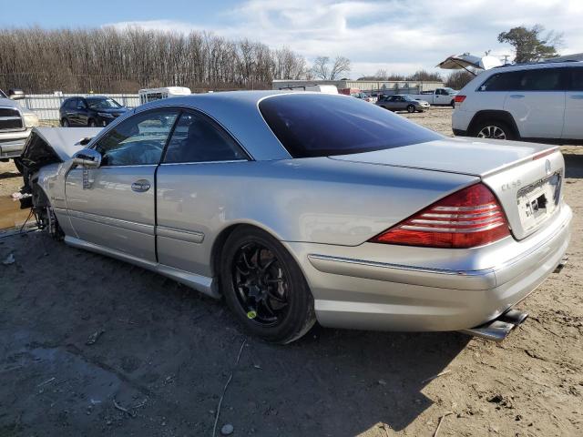 WDBPJ74J13A033772 - 2003 MERCEDES-BENZ CL 55 AMG SILVER photo 2