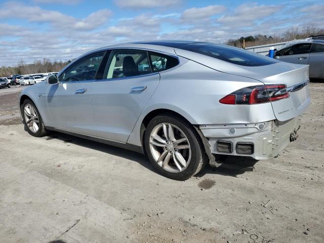 5YJSA1S11EFP29098 - 2014 TESLA MODEL S 银色 照片 2