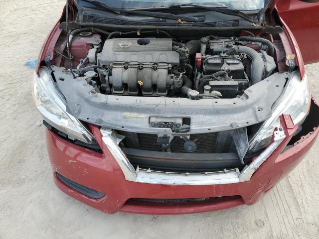 3N1AB7AP3DL770885 - 2013 NISSAN SENTRA S RED photo 11