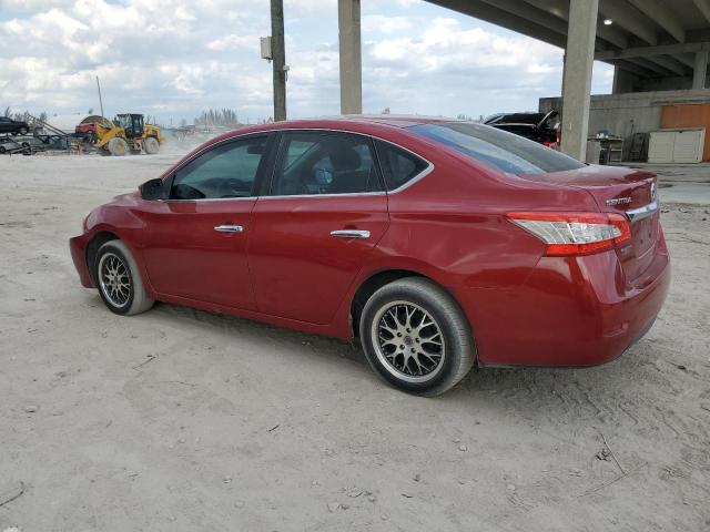 3N1AB7AP3DL770885 - 2013 NISSAN SENTRA S RED photo 2