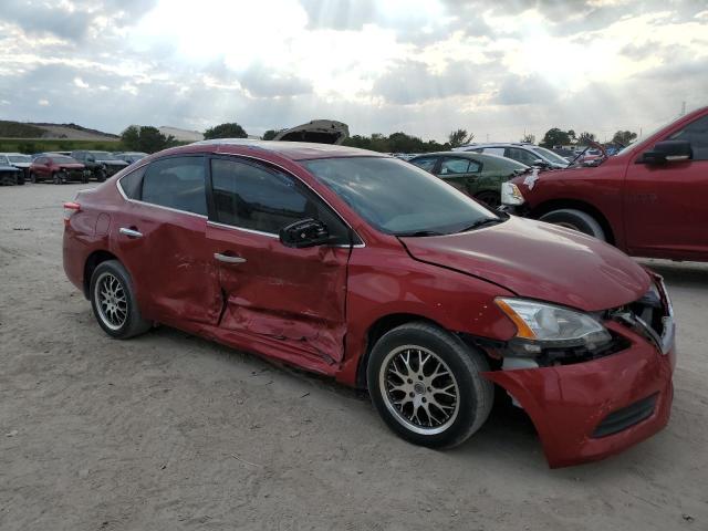 3N1AB7AP3DL770885 - 2013 NISSAN SENTRA S RED photo 4