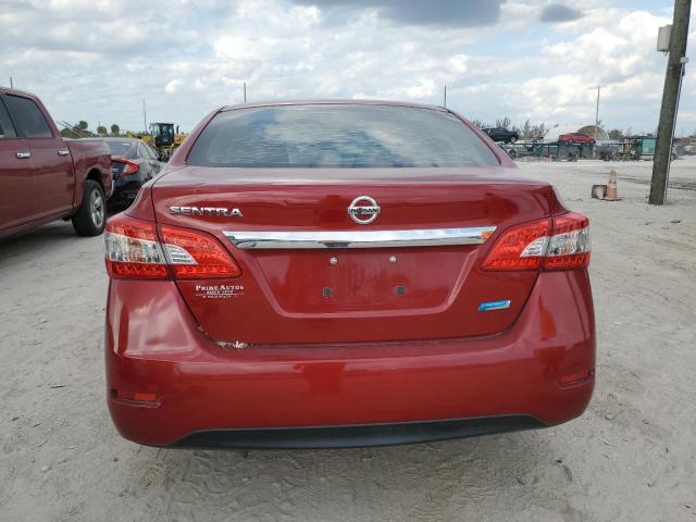 3N1AB7AP3DL770885 - 2013 NISSAN SENTRA S RED photo 6