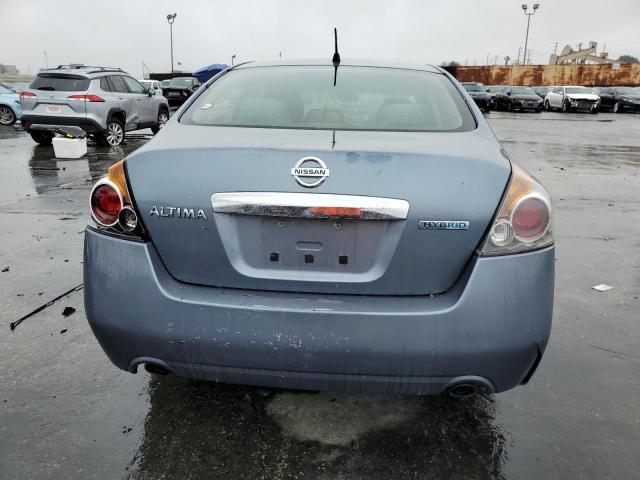 1N4CL2AP9BC102240 - 2011 NISSAN ALTIMA HYBRID BLUE photo 6