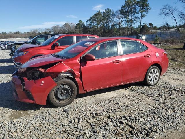 2T1BURHE9EC044271 - 2014 TOYOTA COROLLA L RED photo 1