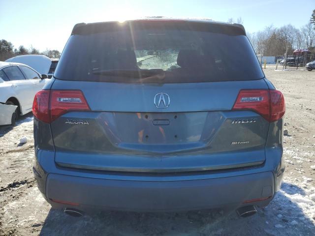 2HNYD28207H551103 - 2007 ACURA MDX TEAL photo 6