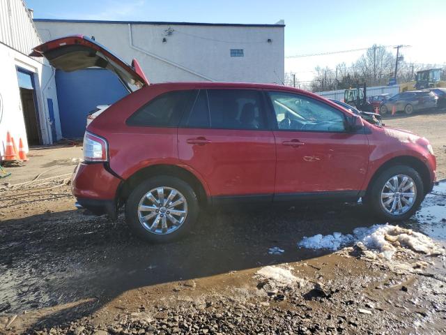 2FMDK4JC1ABA05649 - 2010 FORD EDGE SEL RED photo 3