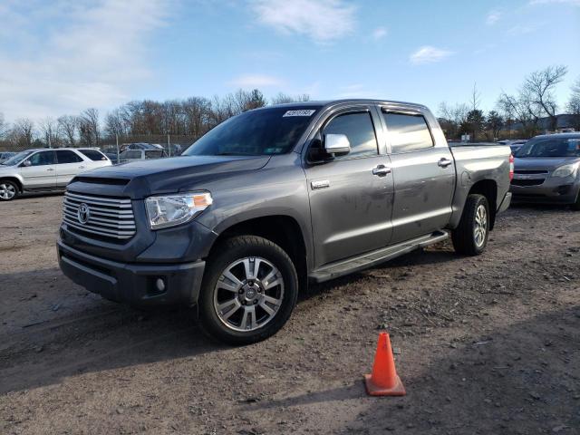 5TFAY5F18EX411820 - 2014 TOYOTA TUNDRA CREWMAX PLATINUM BLUE photo 1