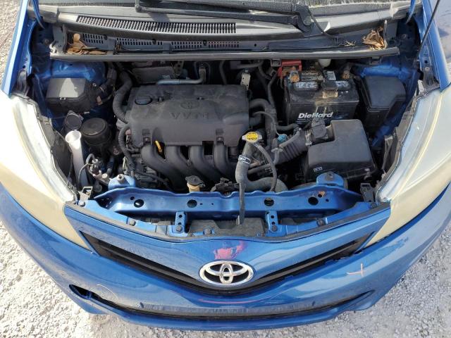 JTDKTUD38CD520973 - 2012 TOYOTA YARIS BLUE photo 11