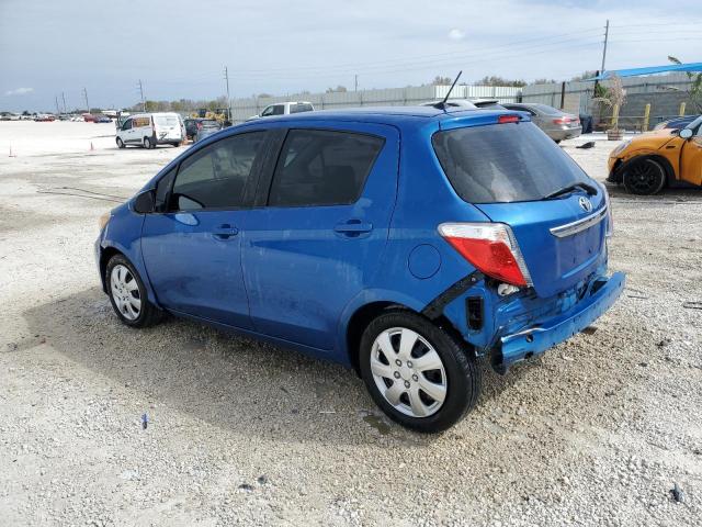 JTDKTUD38CD520973 - 2012 TOYOTA YARIS BLUE photo 2