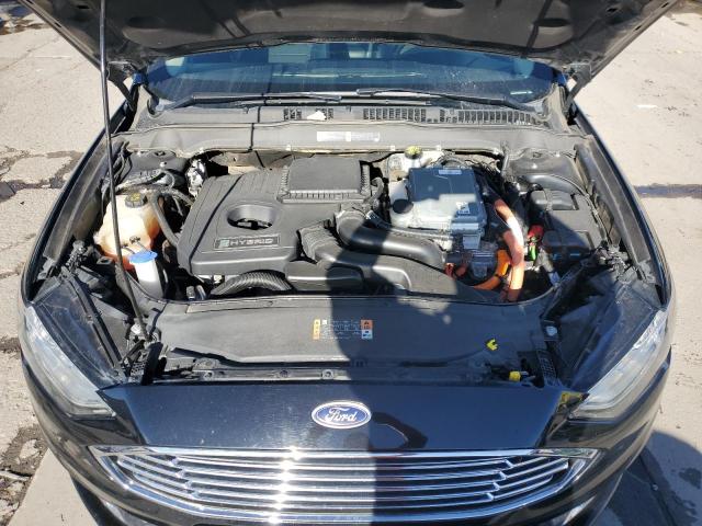 3FA6P0LU6JR249365 - 2018 FORD FUSION SE HYBRID BLACK photo 11