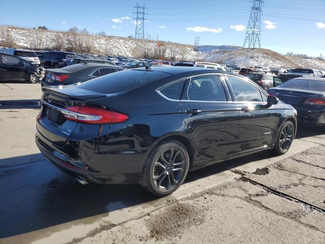 3FA6P0LU6JR249365 - 2018 FORD FUSION SE HYBRID BLACK photo 3