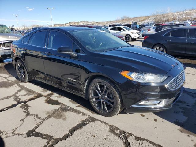 3FA6P0LU6JR249365 - 2018 FORD FUSION SE HYBRID BLACK photo 4