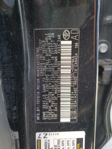 2T1KR32E68C708182 - 2008 TOYOTA COROLLA MA XR BLACK photo 12