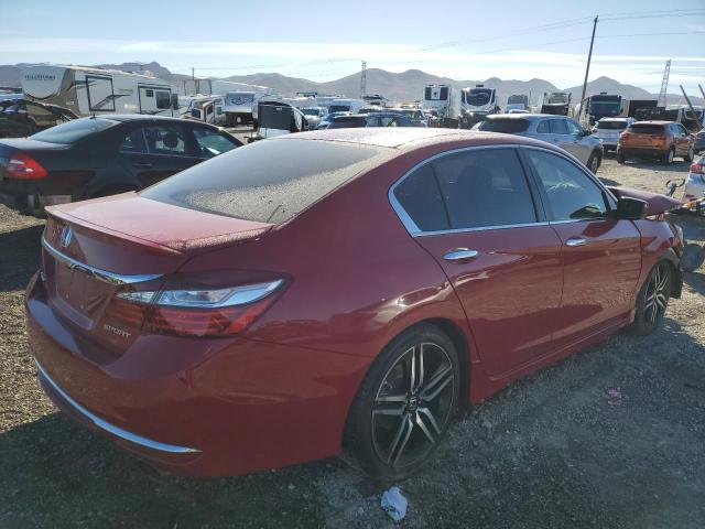 1HGCR2F57HA255799 - 2017 HONDA ACCORD SPORT RED photo 3