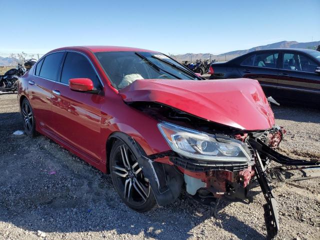 1HGCR2F57HA255799 - 2017 HONDA ACCORD SPORT RED photo 4