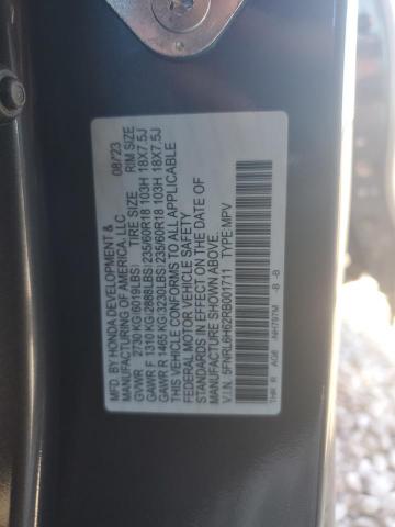 5FNRL6H62RB001711 - 2024 HONDA ODYSSEY EXL CHARCOAL photo 13