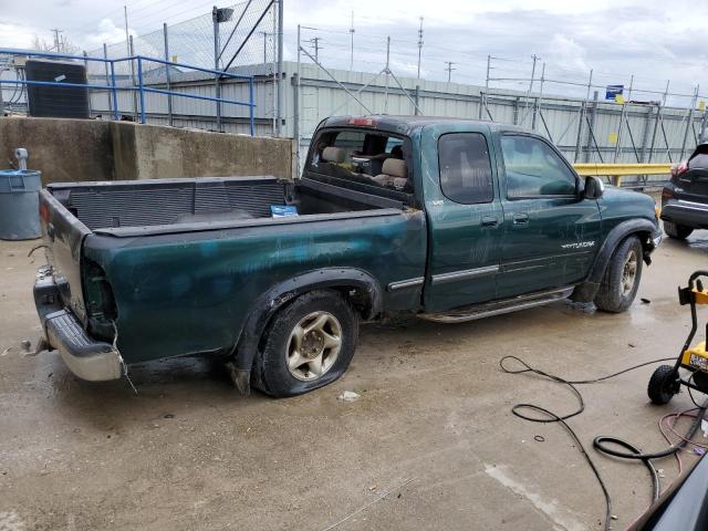 5TBBT4418YS032125 - 2000 TOYOTA TUNDRA ACCESS CAB მწვანე ფოტო 3