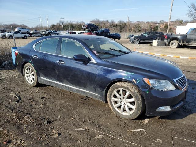 JTHBL46F375042838 - 2007 LEXUS LS 460 BLUE photo 4