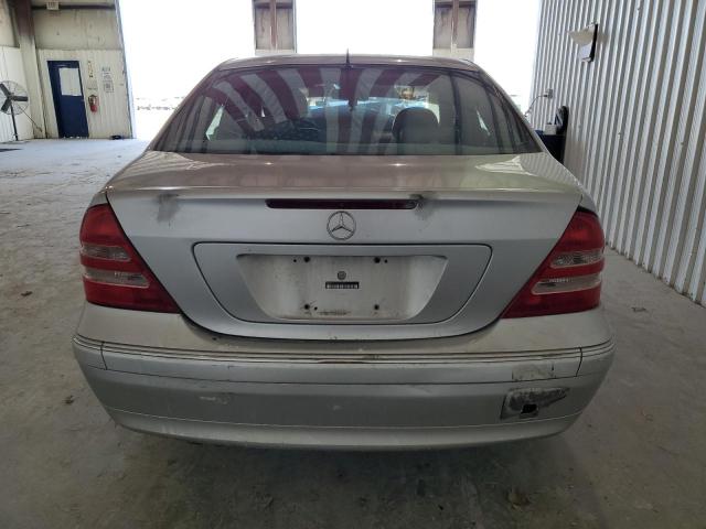 WDBRF61J02F159213 - 2002 MERCEDES-BENZ C 240 SILVER photo 6