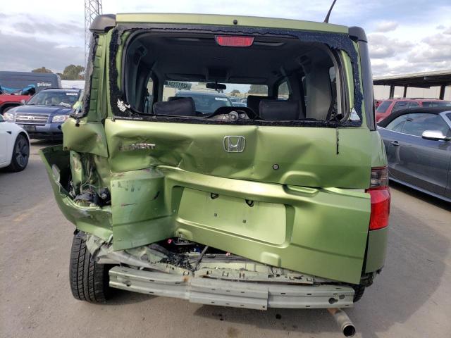 5J6YH28796L025554 - 2006 HONDA ELEMENT EX GREEN photo 6