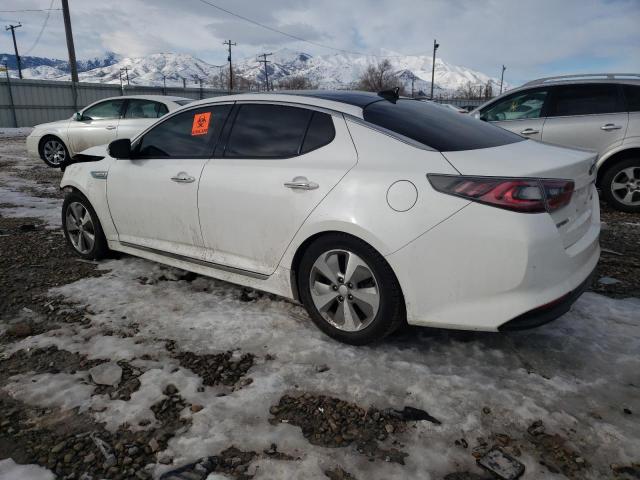 KNAGN4AD1G5098412 - 2016 KIA OPTIMA HYBRID WHITE photo 2