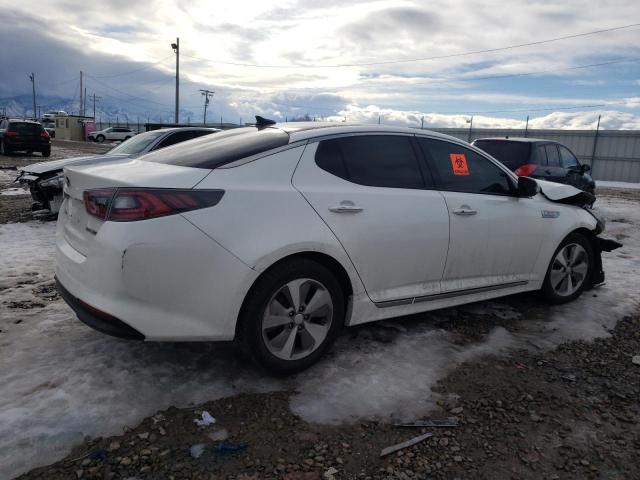 KNAGN4AD1G5098412 - 2016 KIA OPTIMA HYBRID WHITE photo 3