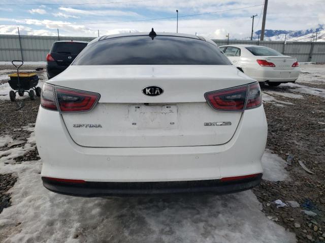 KNAGN4AD1G5098412 - 2016 KIA OPTIMA HYBRID WHITE photo 6