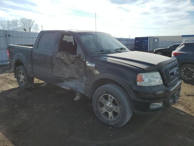 1FTPW14524KC30979 - 2004 FORD F150 SUPERCREW BLACK photo 4