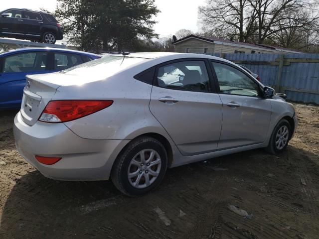 KMHCT4AE7CU218595 - 2012 HYUNDAI ACCENT GLS SILVER photo 3