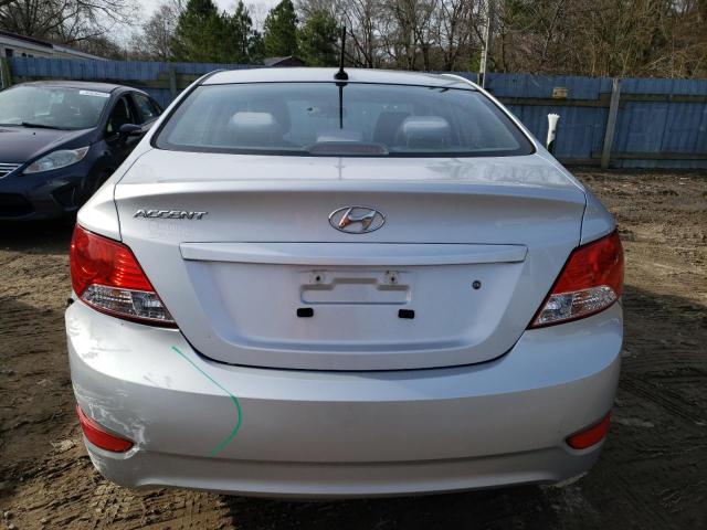 KMHCT4AE7CU218595 - 2012 HYUNDAI ACCENT GLS SILVER photo 6