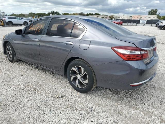 1HGCR2F37HA152395 - 2017 HONDA ACCORD LX GRAY photo 2